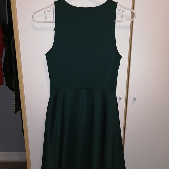 F21 green skater dress - Picture 8 of 10